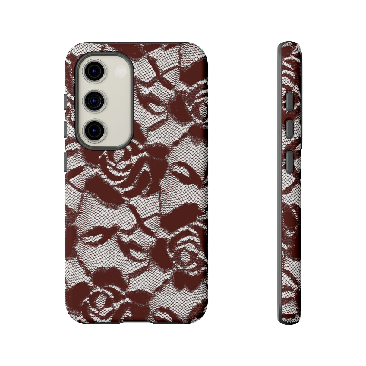 Red Rose Lace Gothic Flower Samsung Case (Protective) Samsung Galaxy S23 Matte Phone Case