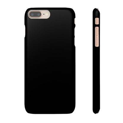 Black iPhone Case (Slim) iPhone 8 Plus Matte Phone Case