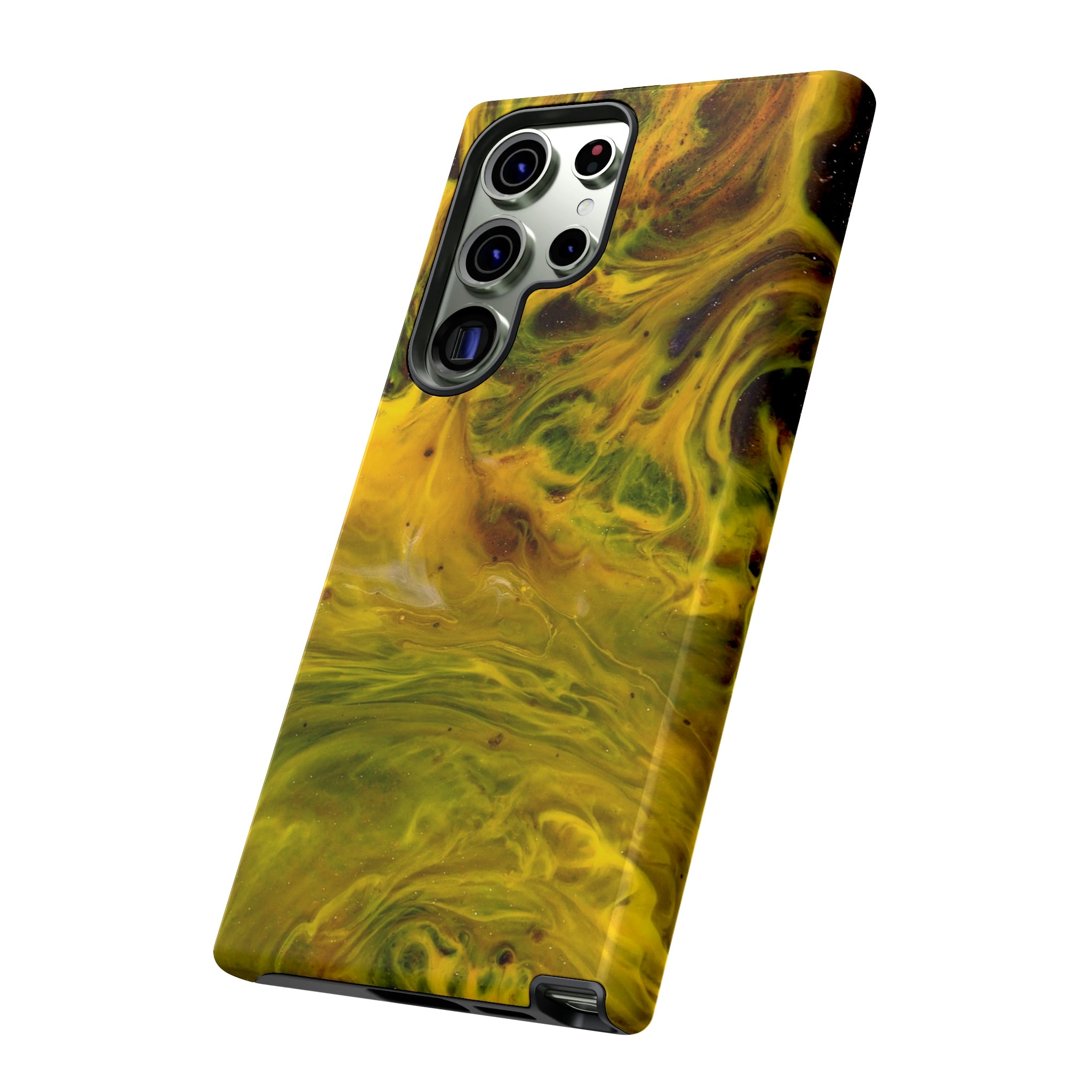 Liquid Yellow Ink Art Android Case (Protective) Phone Case