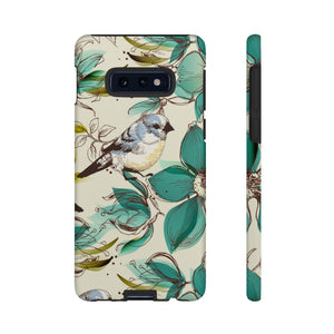 Cute Flowers and Birds Samsung Case (Protective) Samsung Galaxy S10E Matte Phone Case