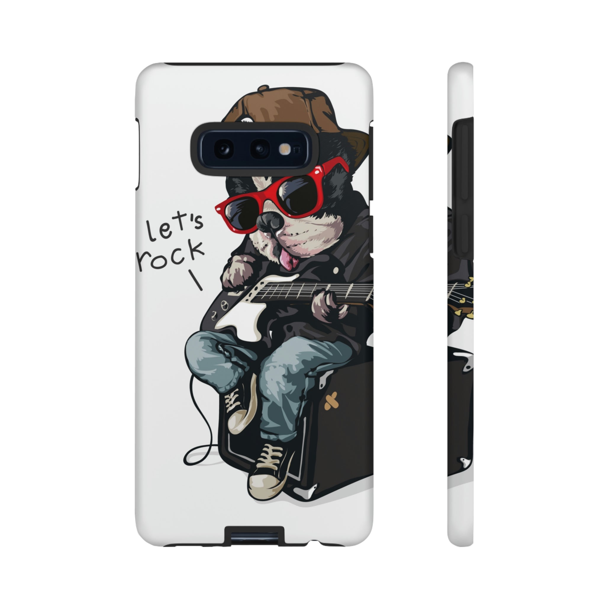 Rock n Roll Dog Android Case (Protective) Samsung Galaxy S10E Matte Phone Case