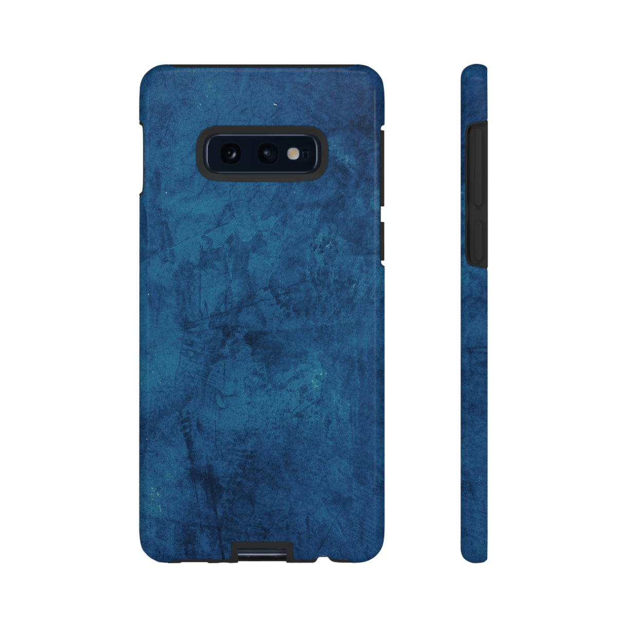 Grunge Navy Blue Android Case (Protective) Samsung Galaxy S10E Glossy Phone Case