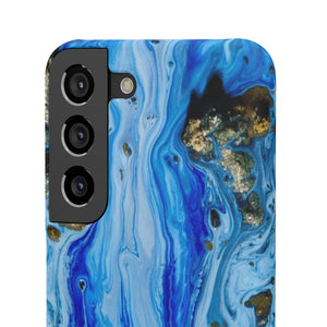 Blue Ice Ink Art Android Case (Slim) Phone Case