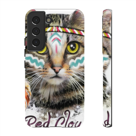 Red Cloud Cat Android Case (Protective) Samsung Galaxy S22 Glossy Phone Case