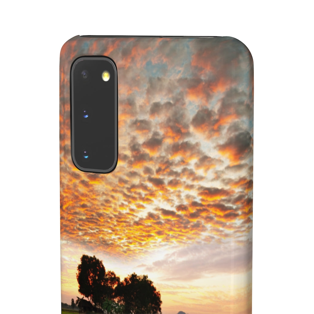 Sunset on the Tropical River Samsung/iPhone (Slim) Samsung Galaxy S20 Glossy Phone Case