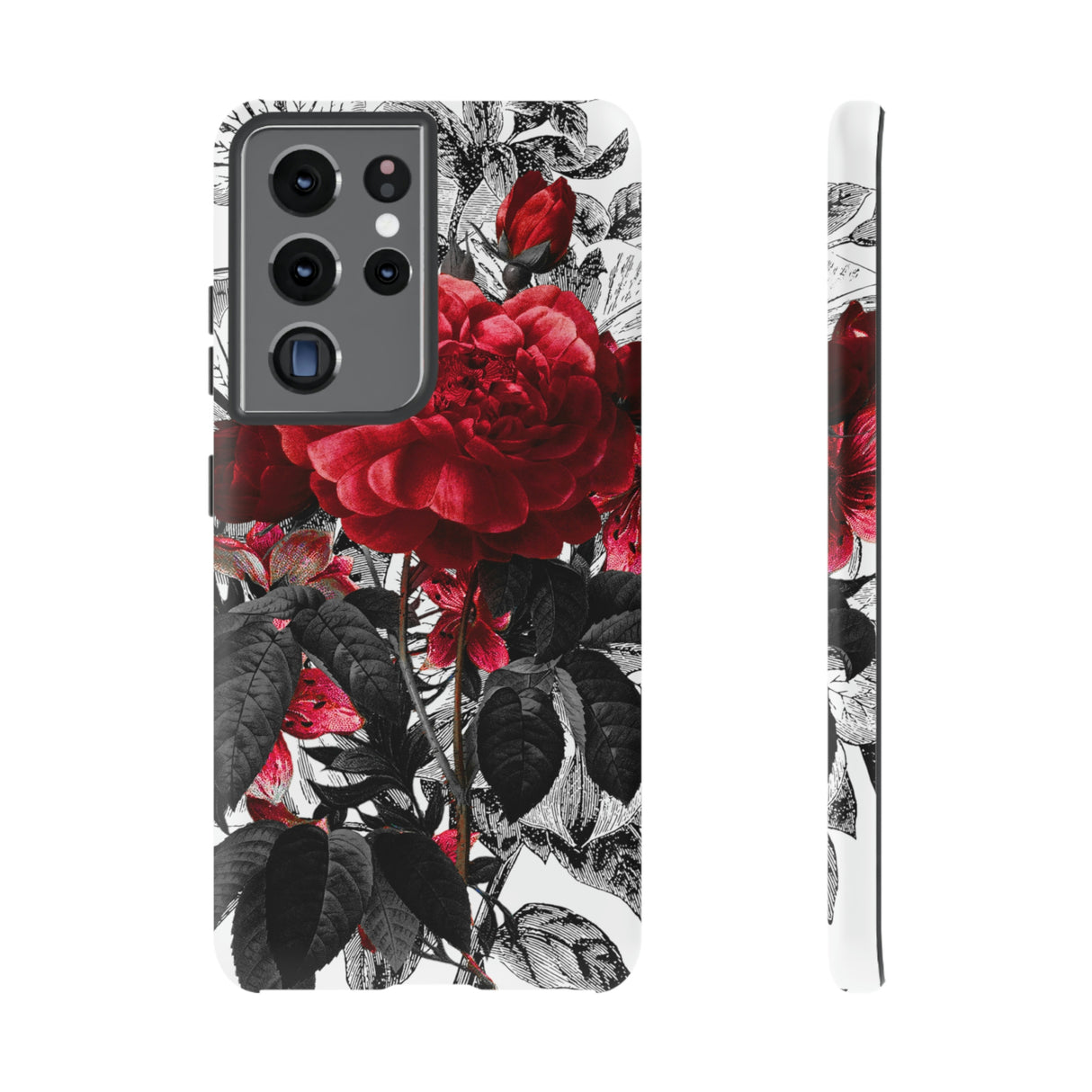 Grunicked Gothic Flower Samsung Case (Protective) Samsung Galaxy S21 Ultra Matte Phone Case