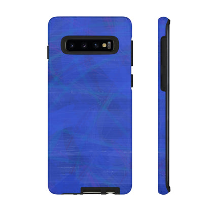 Abstract Blue Android Case (Protective) Samsung Galaxy S10 Glossy Phone Case