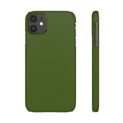 Dark Moss Green iPhone Case (Slim) iPhone 11 Matte Phone Case