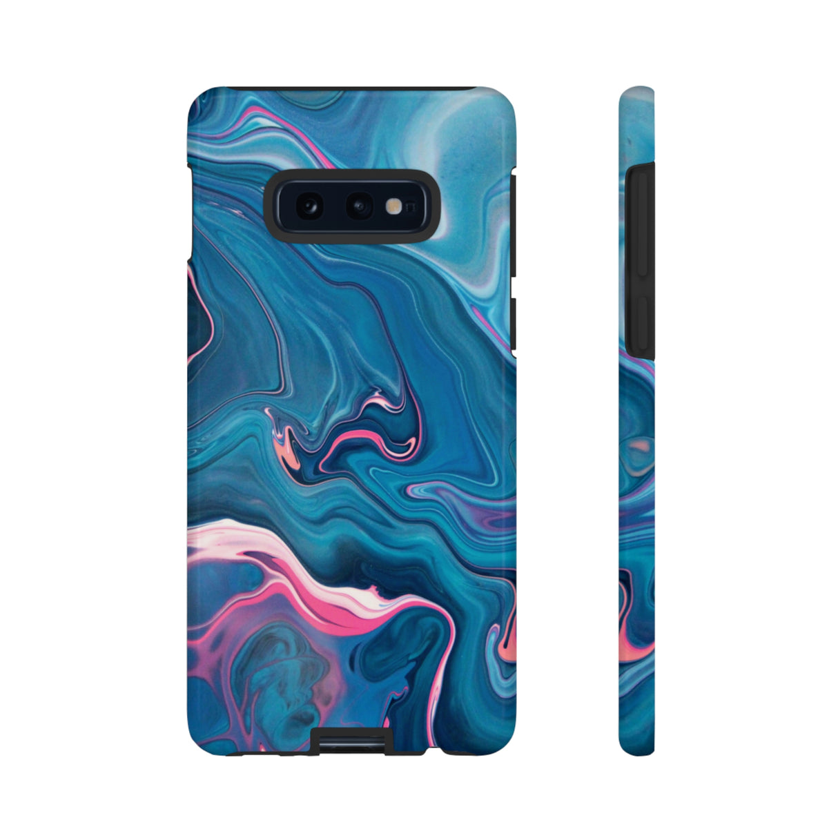 Blue Ink Android Case (Protective) Samsung Galaxy S10E Glossy Phone Case