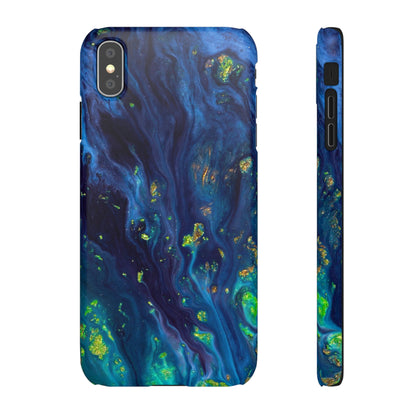 Green Opal Ink Art iPhone Case (Slim) iPhone XS MAX Matte Phone Case