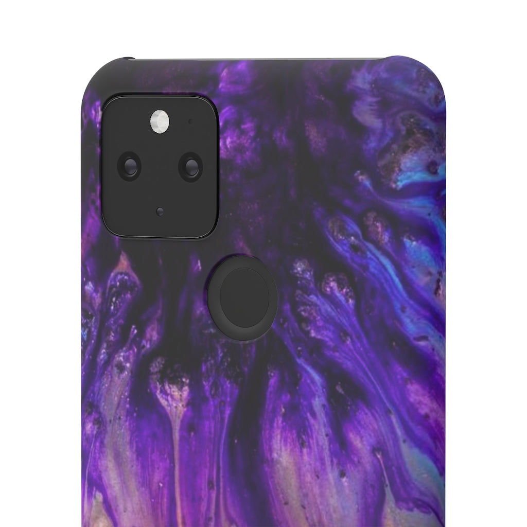 Purple Flow Ink Art Android Case (Slim) Phone Case