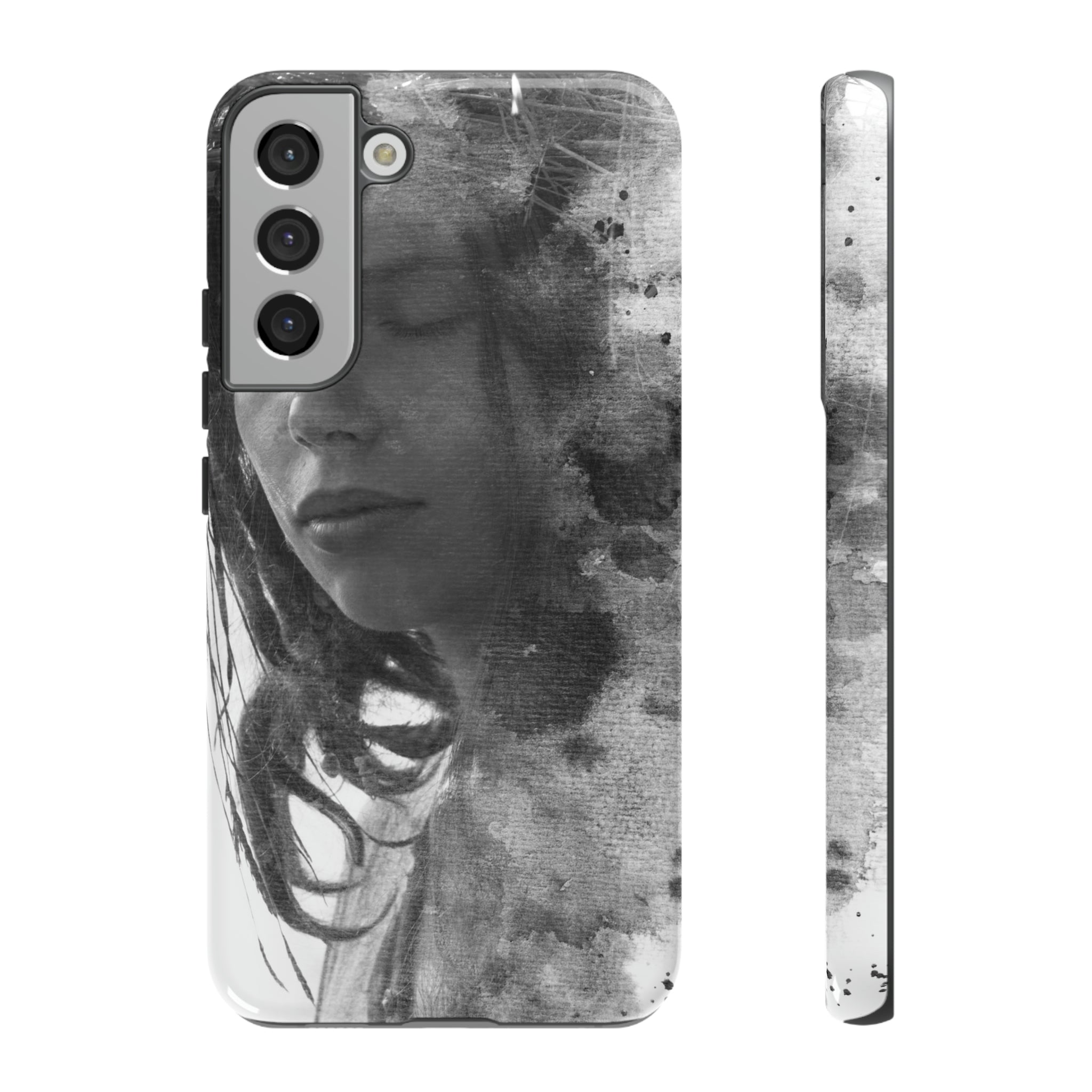 Portrait Lady Android Case (Protective) Samsung Galaxy S22 Plus Glossy Phone Case