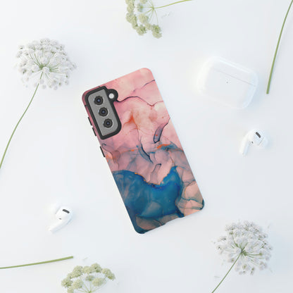 Pink Alcohol ink Marble Android Case (Protective) Phone Case