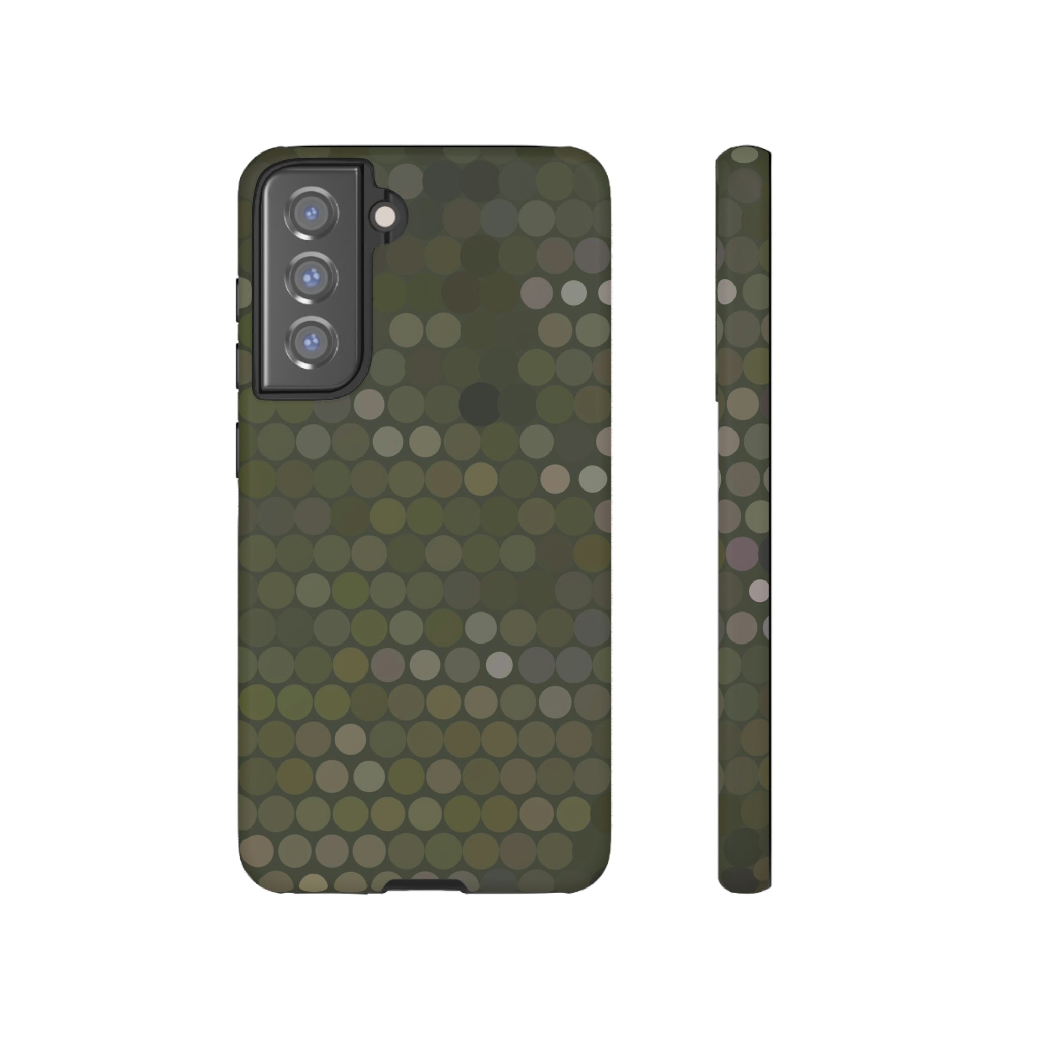 Military Dot Camo Phone case Samsung Galaxy S21 FE Matte Phone Case