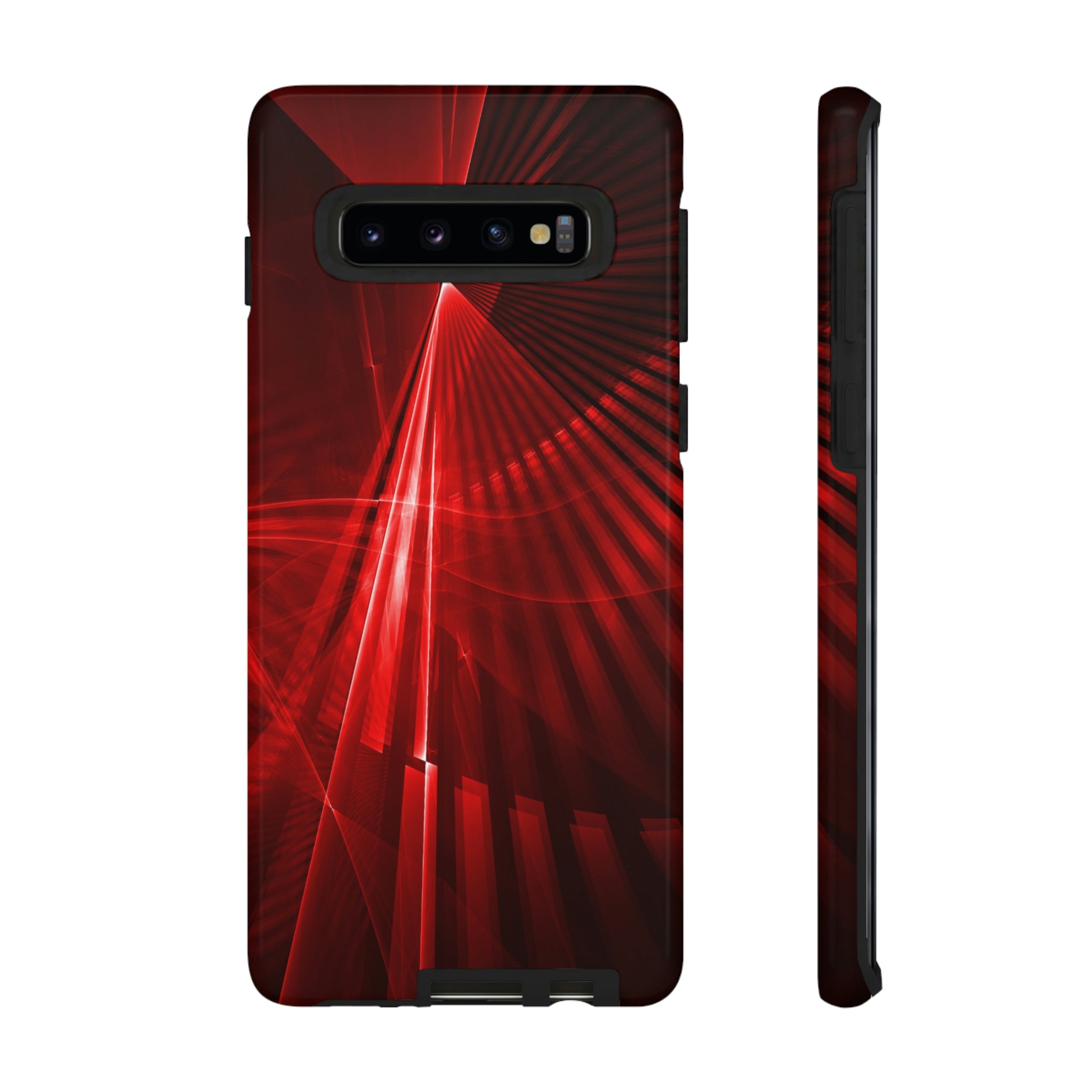 Red Disco Lights Android Case (Protective) Samsung Galaxy S10 Glossy Phone Case