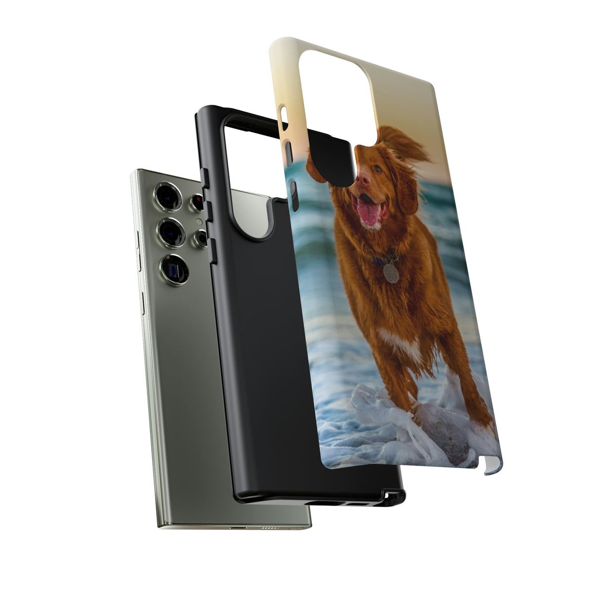 Happy Beach Dog Android Case (Protective) Phone Case