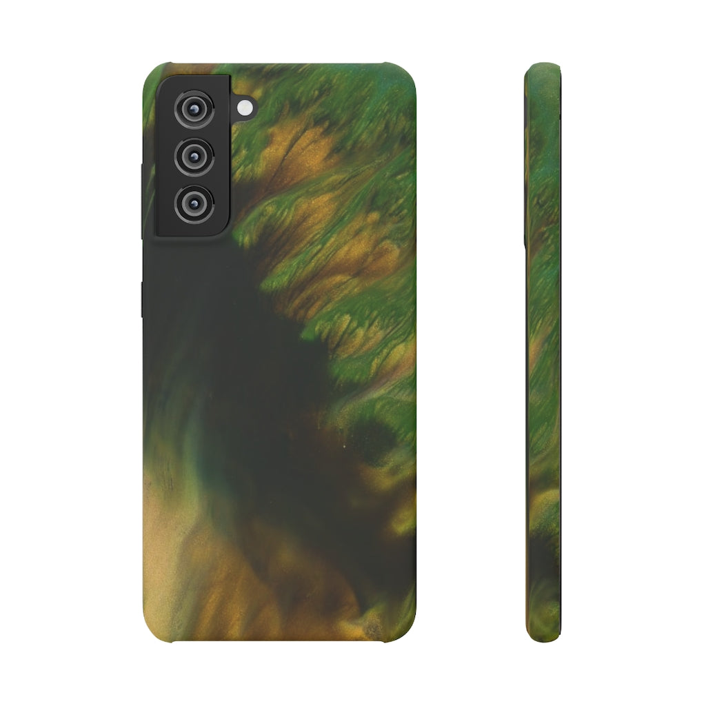 Green Forest Ink Art Android Case (Slim) Samsung Galaxy S21 Matte Phone Case