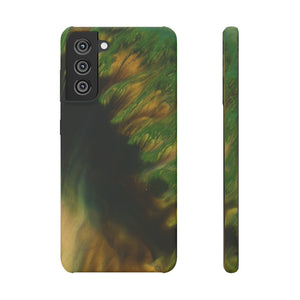 Green Forest Ink Art Android Case (Slim) Samsung Galaxy S21 Matte Phone Case