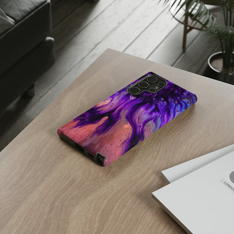 Purple Flow Ink Art Android Case (Protective) Phone Case