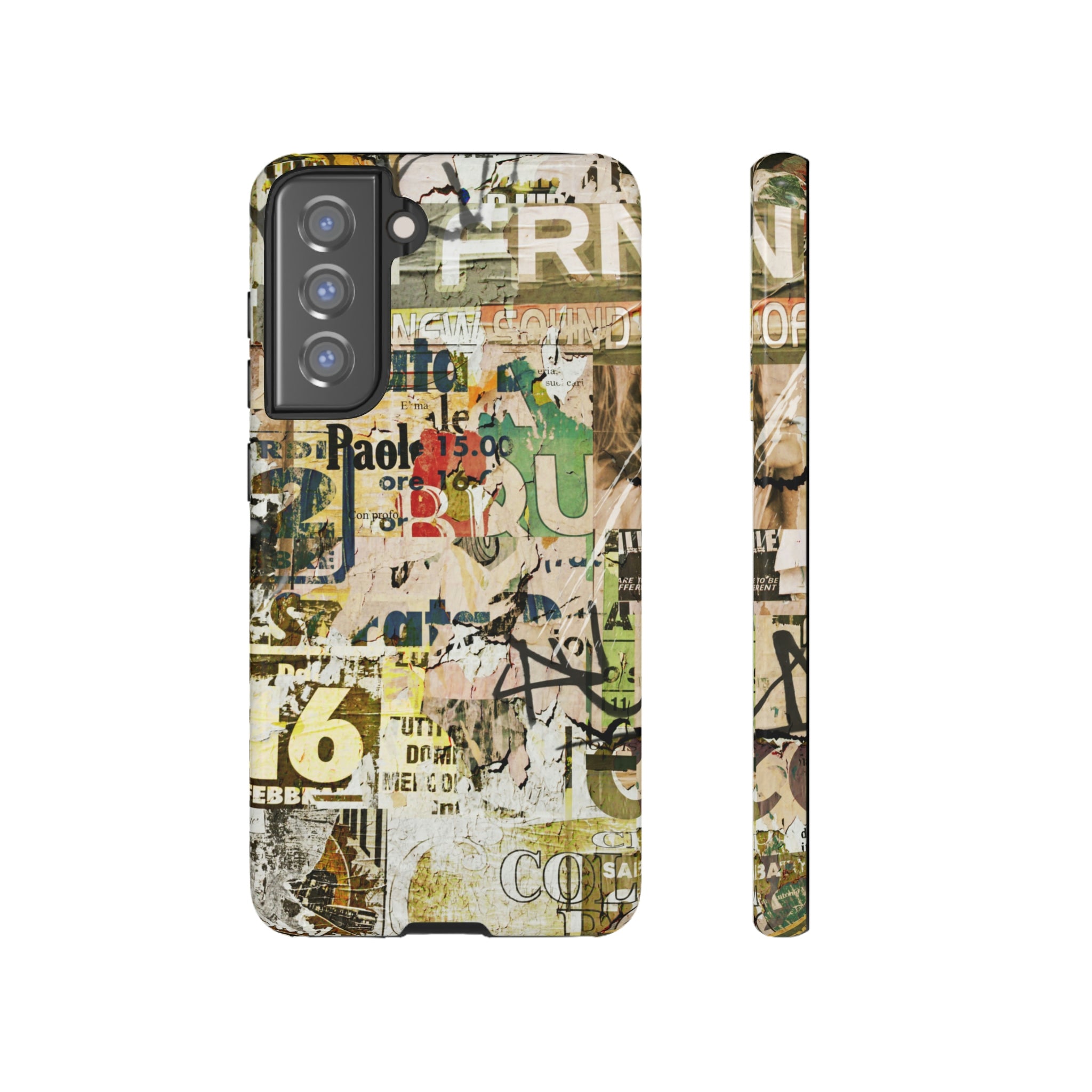 Grunge Vintage Poster Android Case (Protective) Samsung Galaxy S21 FE Glossy Phone Case