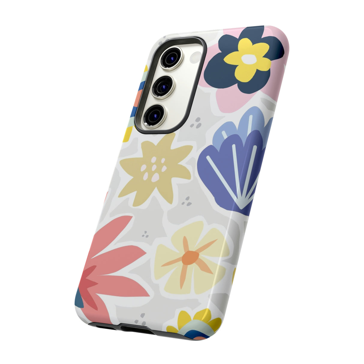 Blue Bouquet Happy Flower Samsung Case (Protective) Phone Case