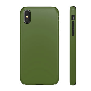 Dark Olive Green iPhone Case (Slim) iPhone X Glossy Phone Case