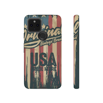 American Vintage Flag Android Case (Protective) Google Pixel 5 5G Matte Phone Case