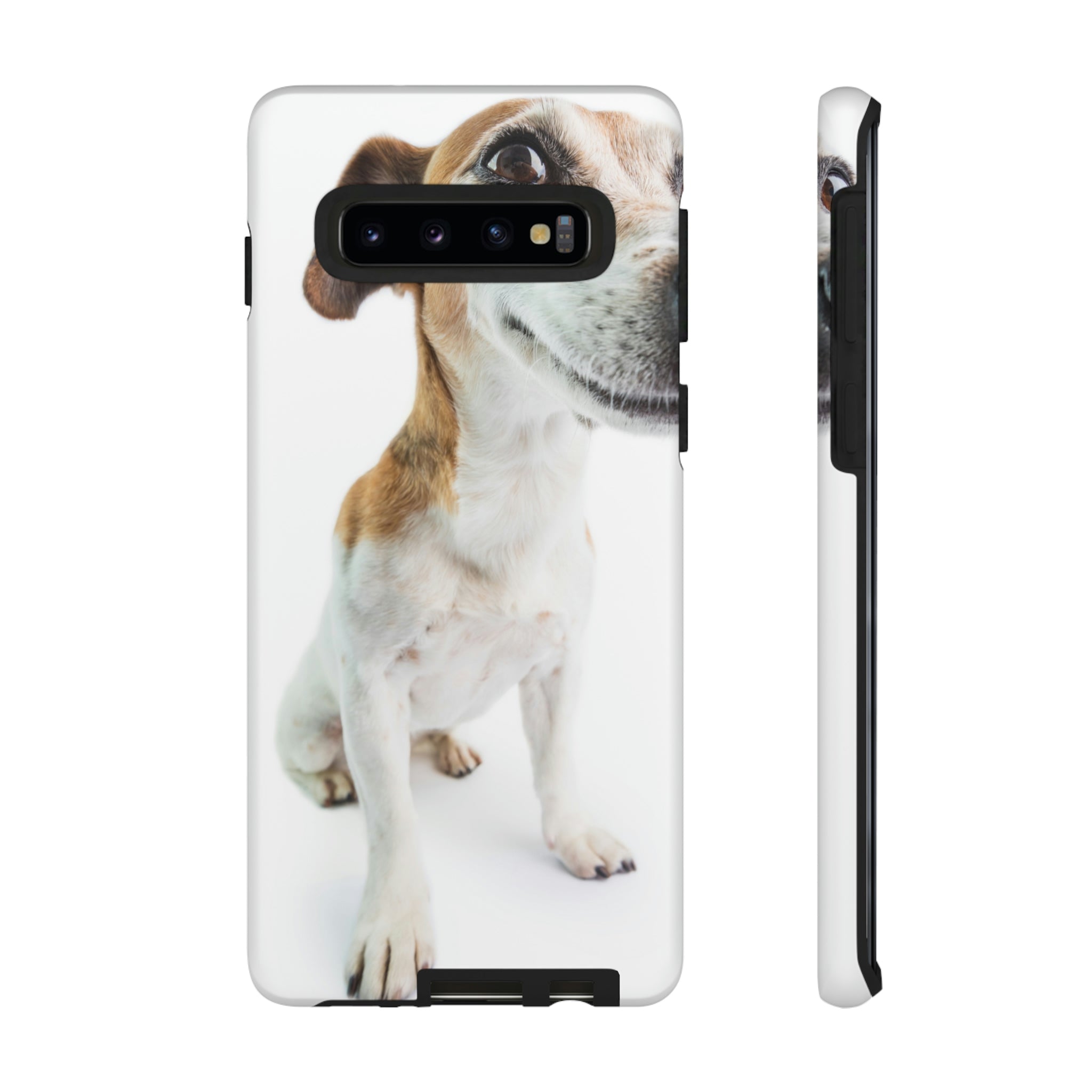 Funny Smiling Dog Android Case (Protective) Samsung Galaxy S10 Matte Phone Case