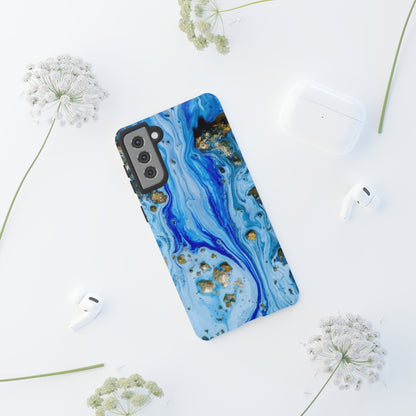 Blue Ice Ink Art Android Case (Protective) Phone Case