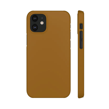 Golden Brown iPhone Case (Slim) iPhone 12 Mini Matte Phone Case