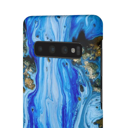 Blue Ice Ink Art Android Case (Slim) Phone Case