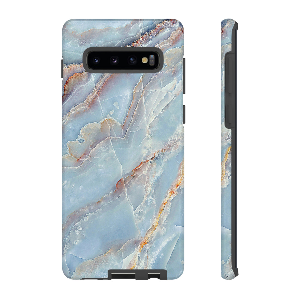 Blue Marble Background Android Case (Protective) Samsung Galaxy S10 Plus Glossy Phone Case