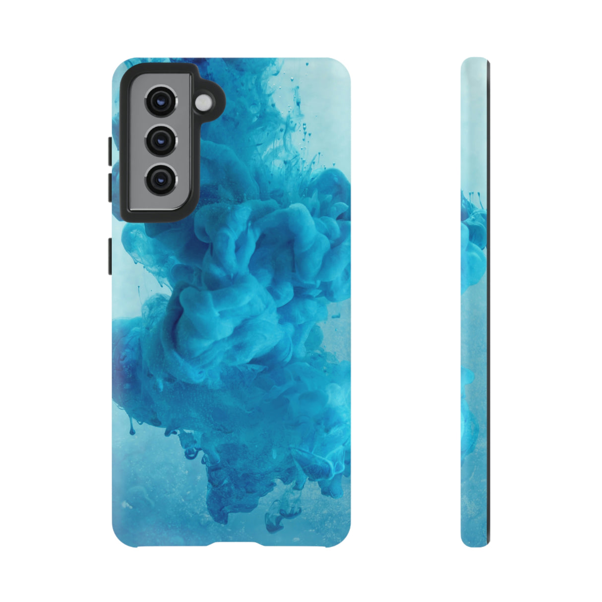 Blue Ink Android Case (Protective) Samsung Galaxy S21 Matte Phone Case