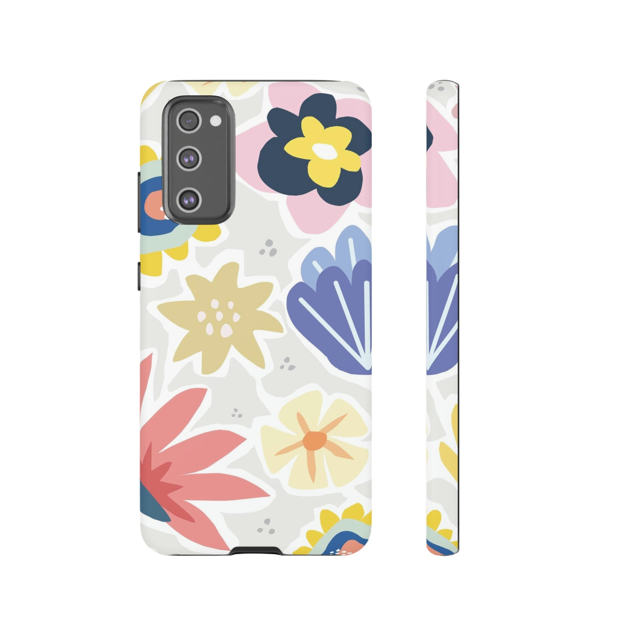 Blue Bouquet Happy Flower Samsung Case (Protective) Samsung Galaxy S20 FE Matte Phone Case