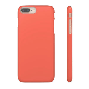 Bittersweet Orange iPhone Case (Slim) iPhone 8 Plus Glossy Phone Case