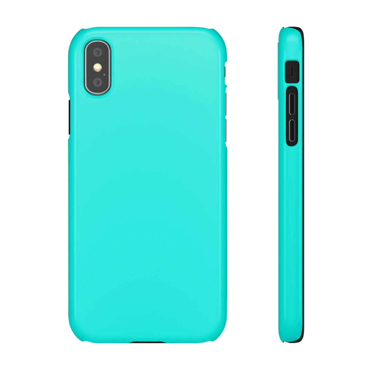 Bright Turquoise iPhone Case (Slim) iPhone XS Glossy Phone Case