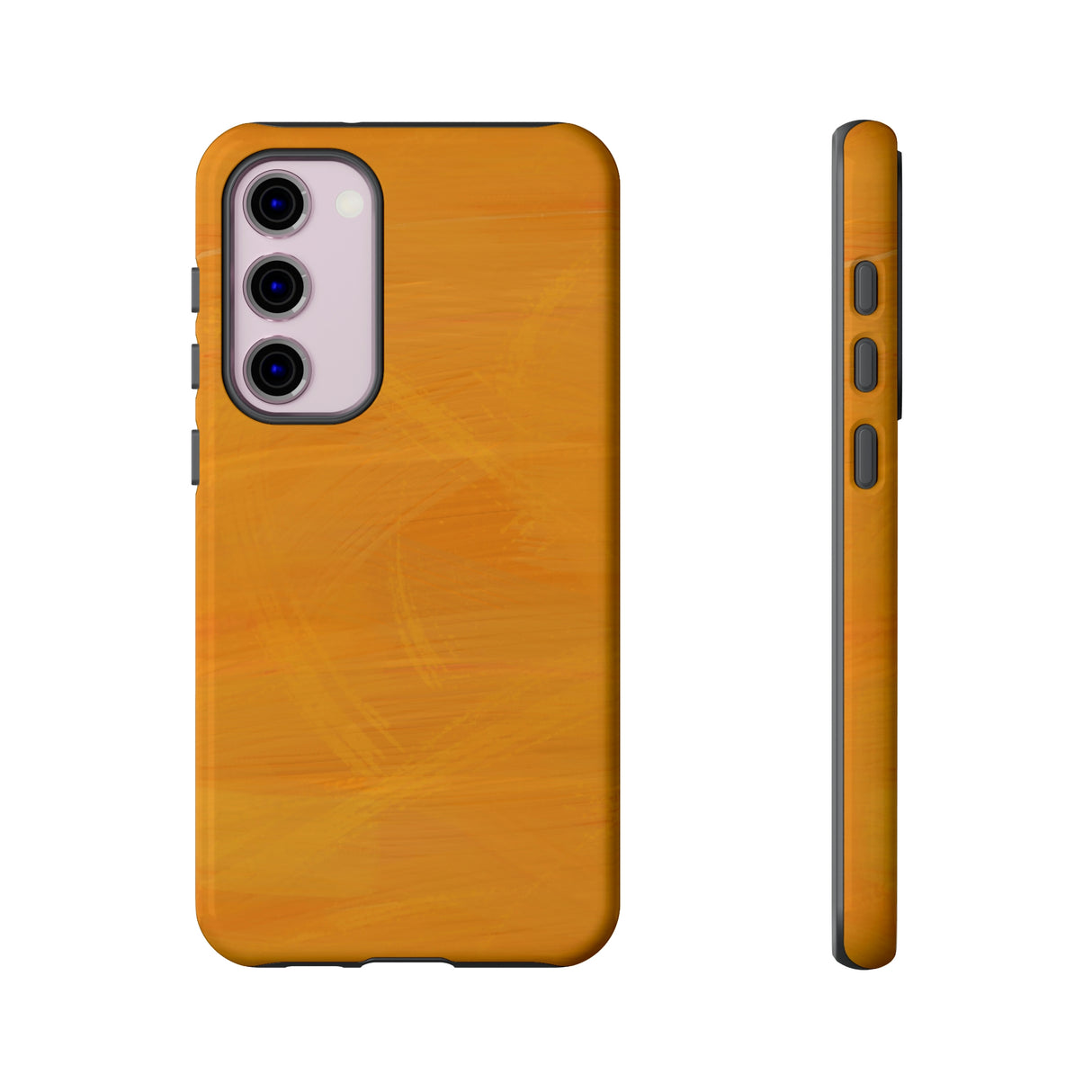 Abstract Orange Android Case (Protective) Samsung Galaxy S23 Plus Glossy Phone Case