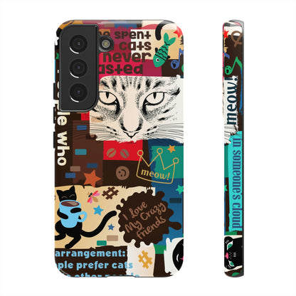 Cat Collage Android Case (Protective) Samsung Galaxy S22 Glossy Phone Case