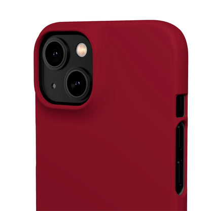 Burgundy Red iPhone Case (Slim) Phone Case