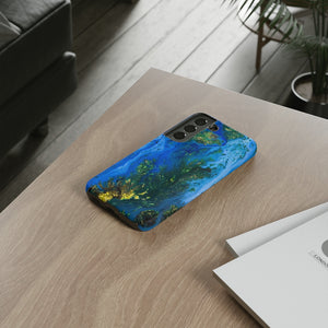 Blue Globe Ink Art Android Case (Protective) Phone Case