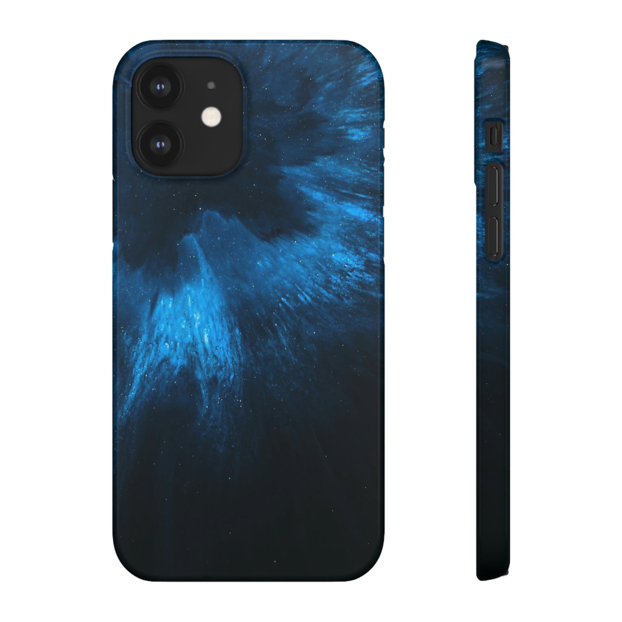 Deep Space Ink Art iPhone Case (Slim) iPhone 12 Glossy Phone Case