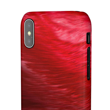 Red Feather Ink Art iPhone Case (Slim) Phone Case