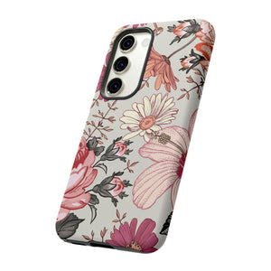 Pink daisies Vintage Flower Samsung Case (Protective) Phone Case