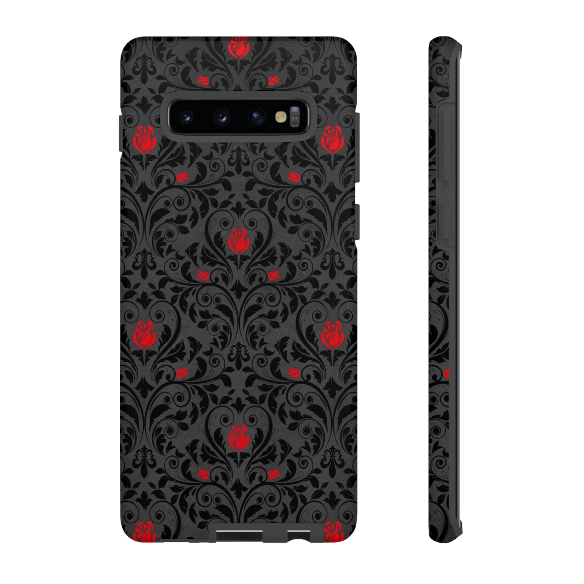 Angerunge Gothic Flower Samsung Case (Protective) Samsung Galaxy S10 Plus Matte Phone Case