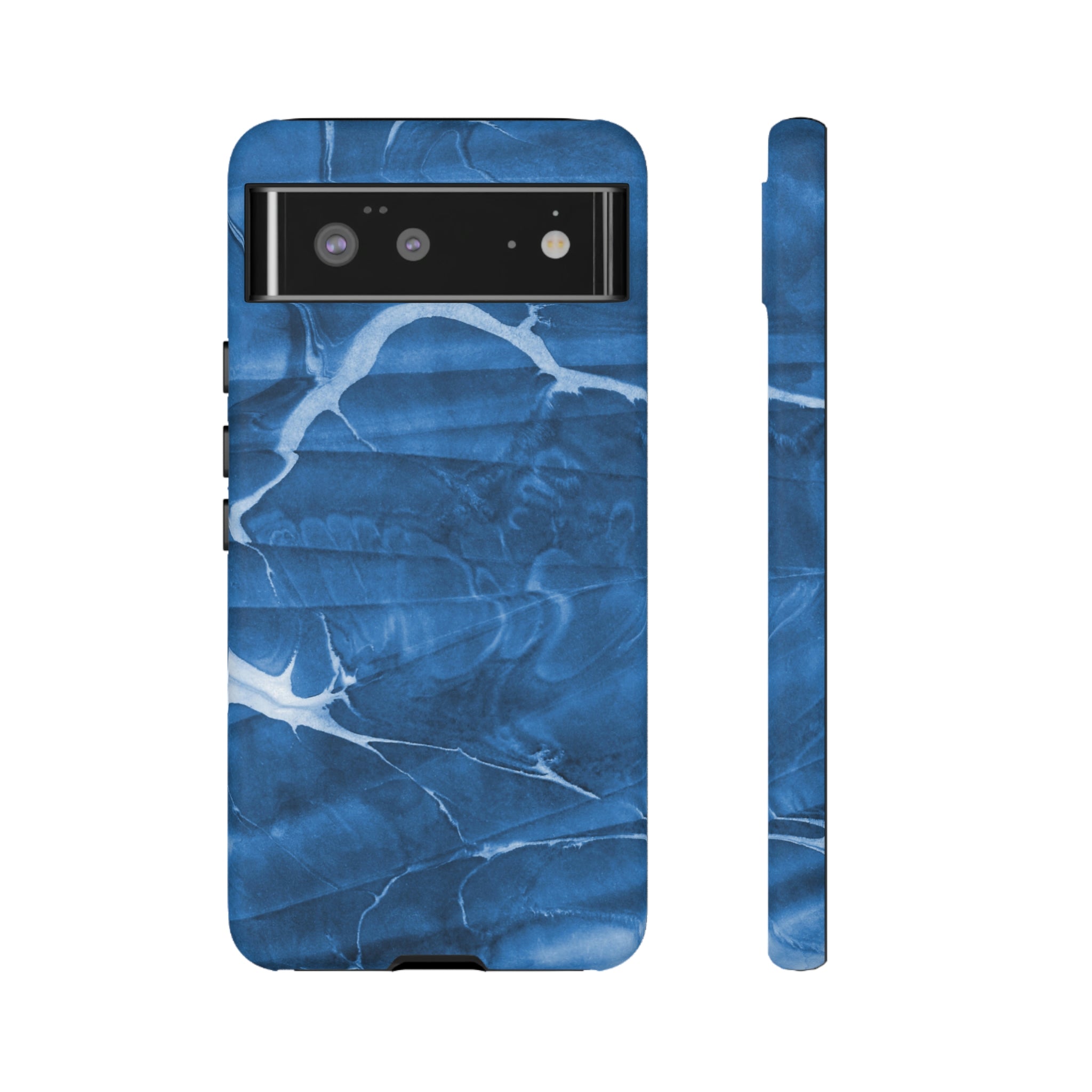 Ebru Blue Android Case (Protective) Google Pixel 6 Matte Phone Case