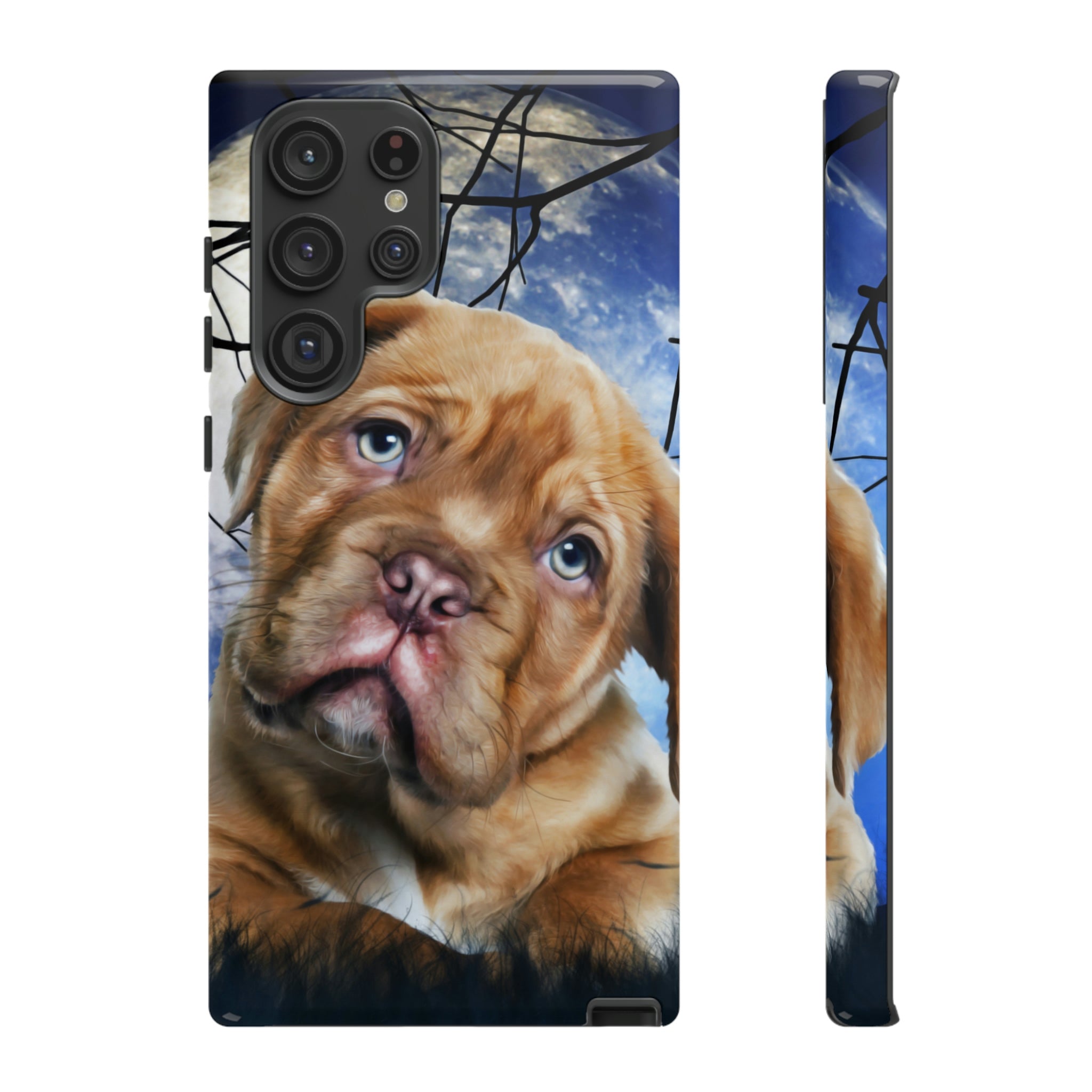 Dog Oil Painting Android Case (Protective) Samsung Galaxy S22 Ultra Glossy Phone Case