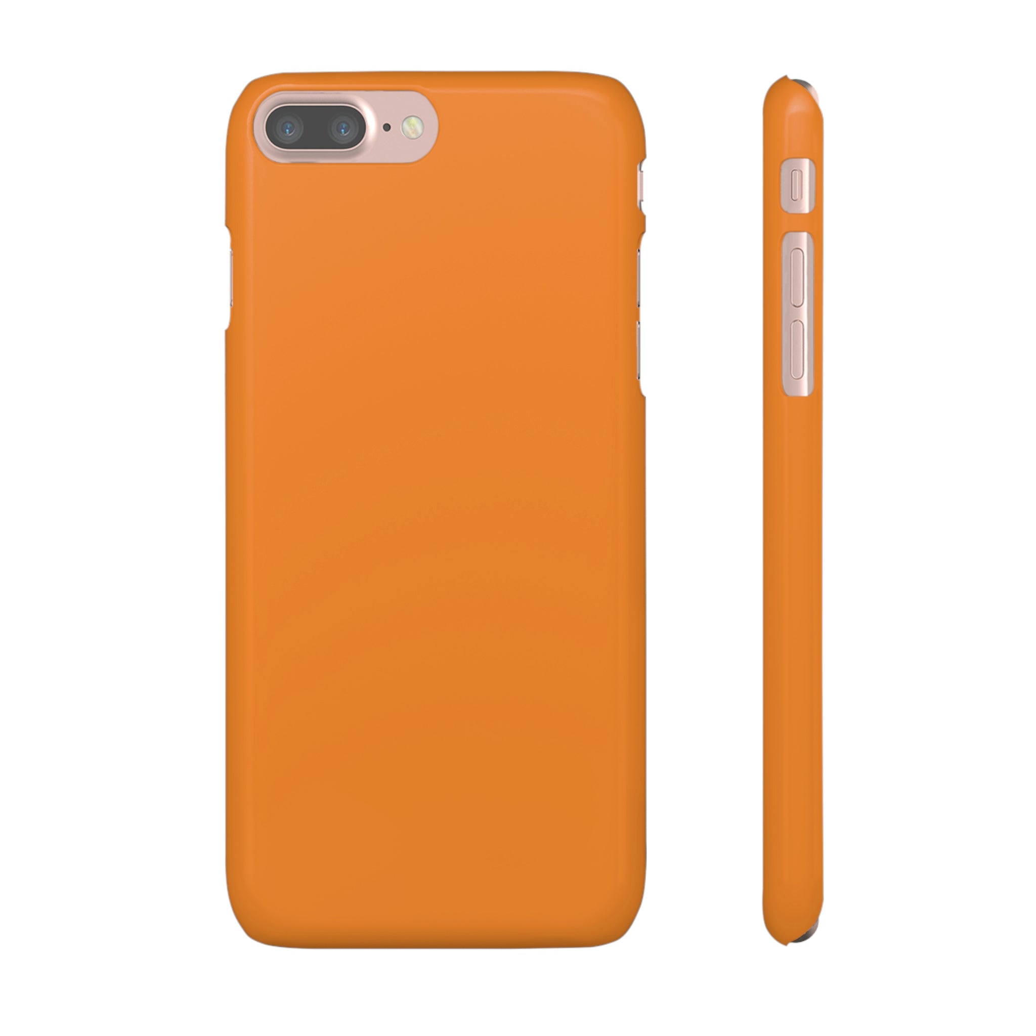 Cadmium Orange iPhone Case (Slim) iPhone 7 Plus Glossy Phone Case