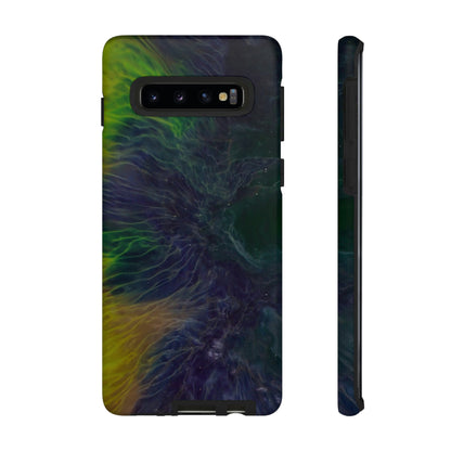 Dark Blue Ink Art Android Case (Protective) Samsung Galaxy S10 Matte Phone Case