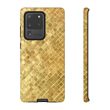 Golden Mosaic Android Case (Protective) Samsung Galaxy S20 Ultra Glossy Phone Case