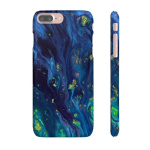 Green Opal Ink Art iPhone Case (Slim) iPhone 7 Plus Glossy Phone Case